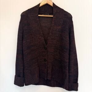 Peruvian Connection Baby Alpaca Wool Sweater Cardigan Button Comfy Preppy Medium